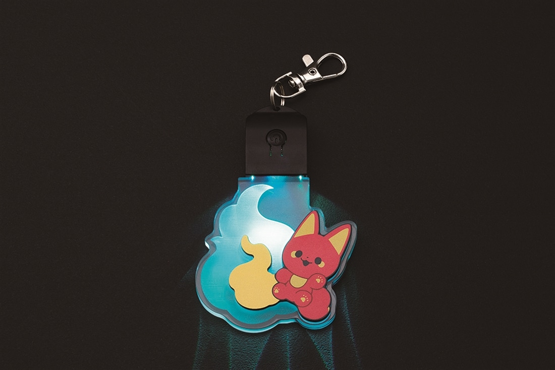 『かみさまキツネとサラリーマン』LED狐火キーホルダーシリーズ　ベニ