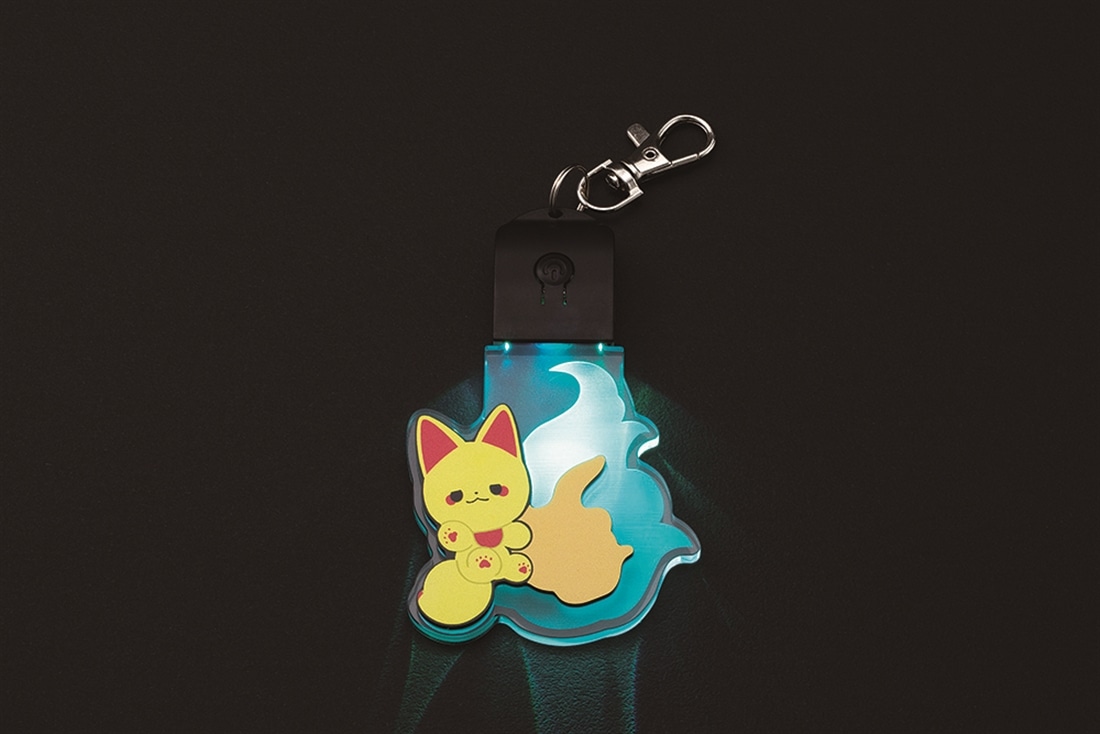 『かみさまキツネとサラリーマン』LED狐火キーホルダーシリーズ　キン