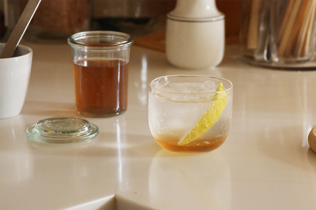 hibi hibi utsuwa "雨の日グラス" 手吹きグラス単品