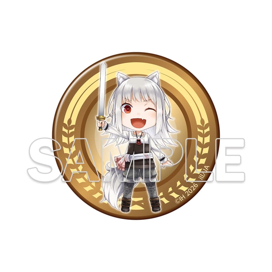 『狼と香辛料』原作20周年記念 トレーディング缶バッジ　描き下ろしミニキャラver.