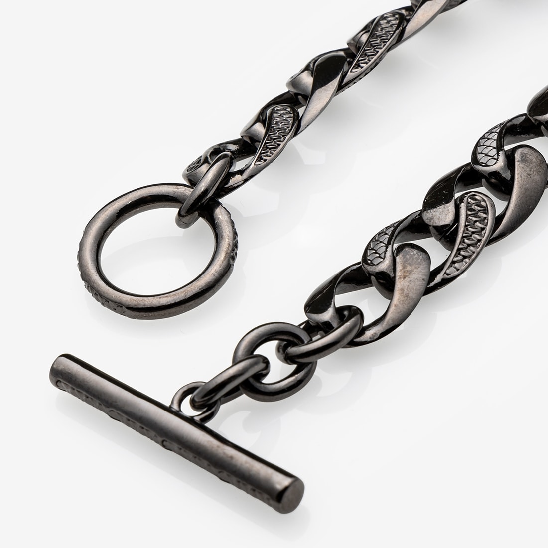 【龍が如く】OX JEWELRy Limited Scale Chain Bracelet for ICHIBAN KASUGA ブラック　Sサイズ ブラック Sサイズ