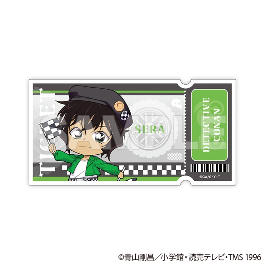 名探偵コナン トレーディングチケット風クリアカード チェッカーフラッグ① 【1BOX】
