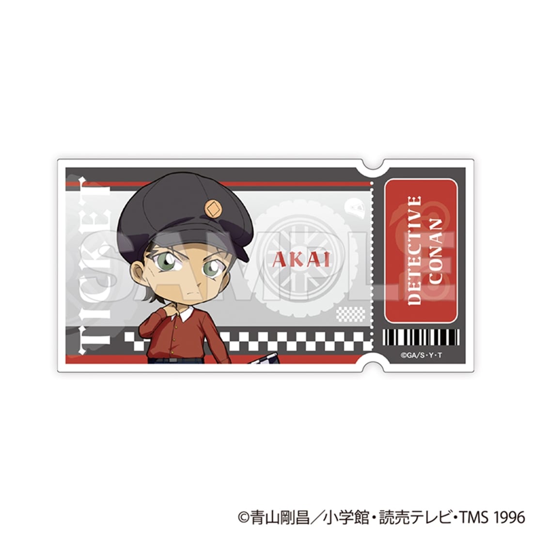 名探偵コナン トレーディングチケット風クリアカード チェッカーフラッグ② 【1BOX】