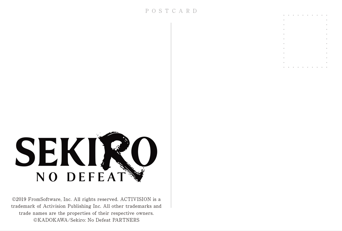SEKIRO: NO DEFEAT ポストカードセット