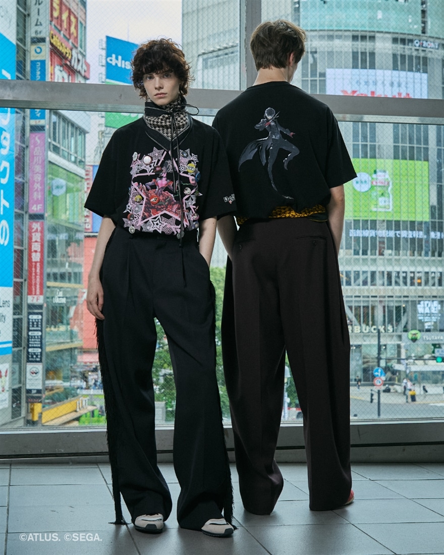 beautiful people×P5R high twist jersey T-shirts blk×pink（CaRMEN） 38サイズ 38サイズ pink（CaRMEN）