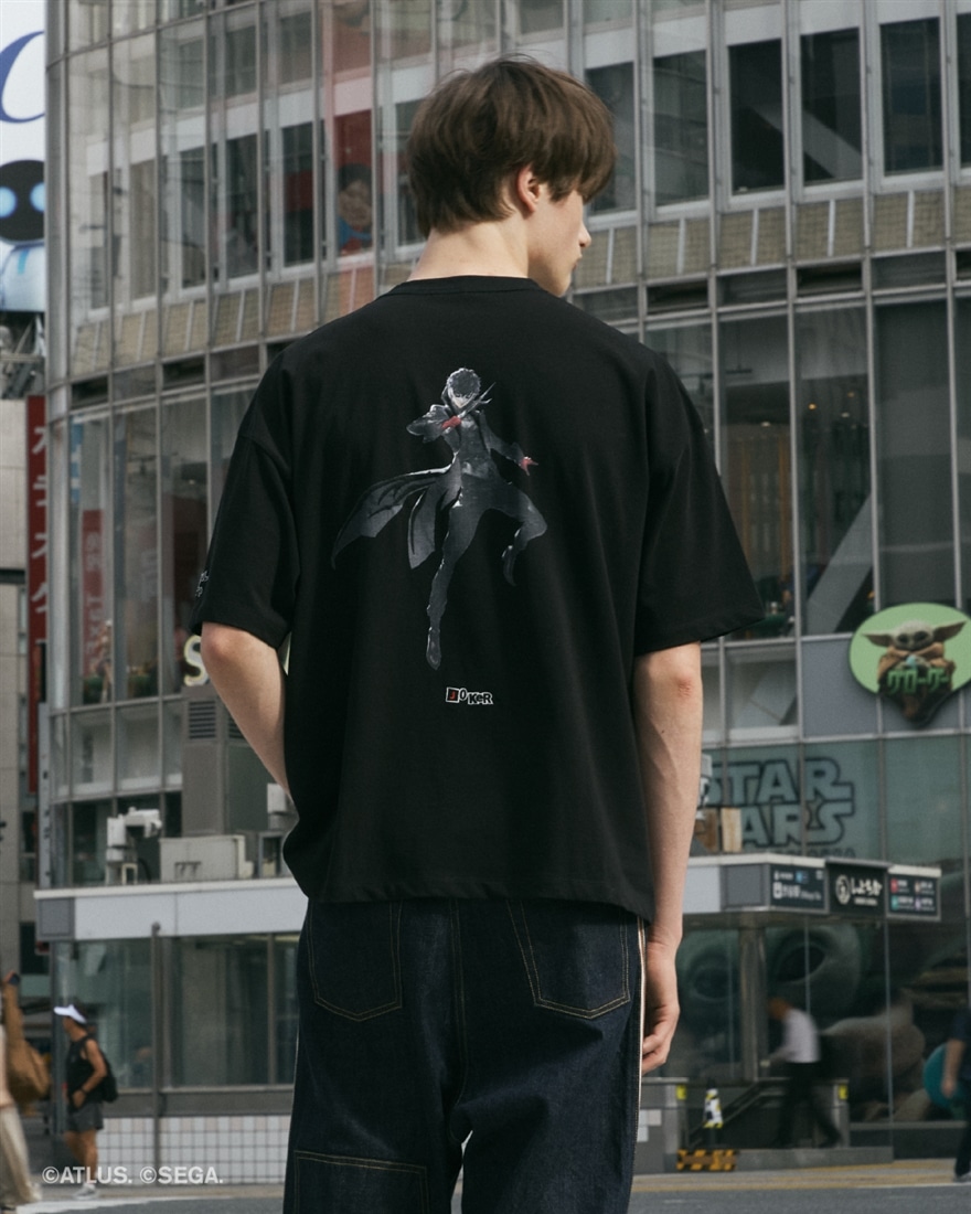 beautiful people×P5R high twist jersey T-shirts blk×red（ArSENe） 34サイズ 34サイズ red（ArSENe）