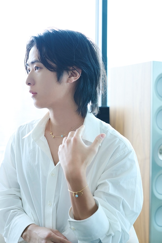 イケメン気功師シュン　Ψ×ラリマー　18Kゴールドブレスレット（特典：オフショットポートレイトチェキ、限定映像URL付き）