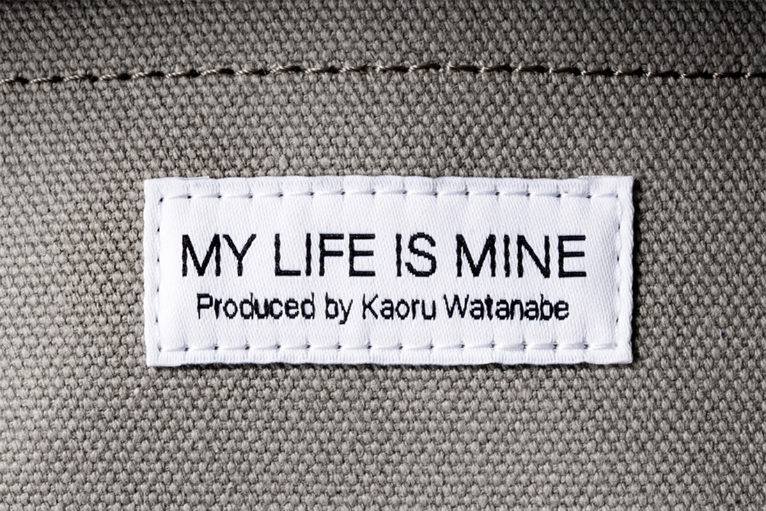 ワタナベ薫「MY LIFE IS MINE トートバッグ」<グレージュ>