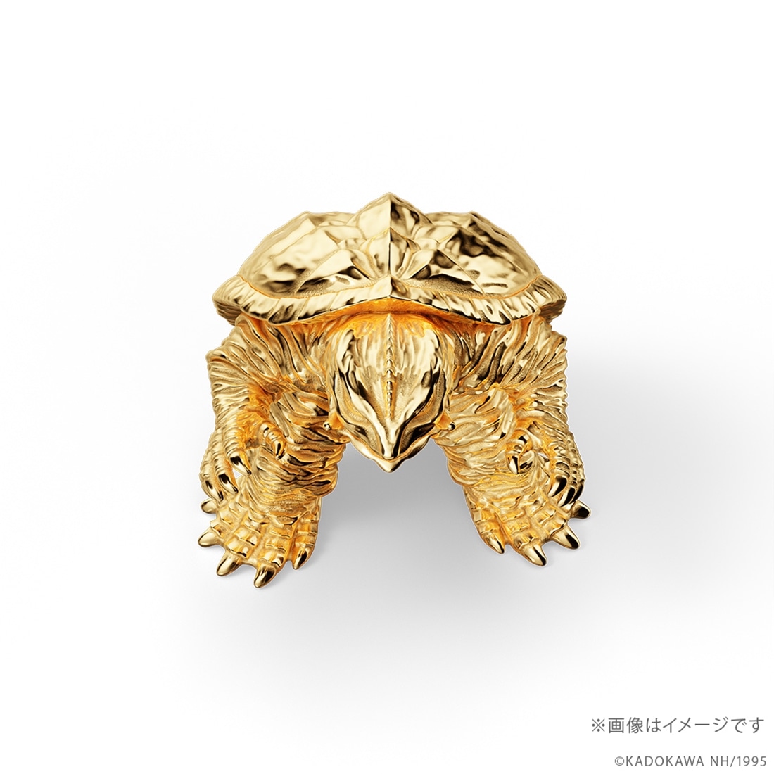 「ガメラ」（1995）フィギュア シルバーモデル（イエローゴールドコーティング）