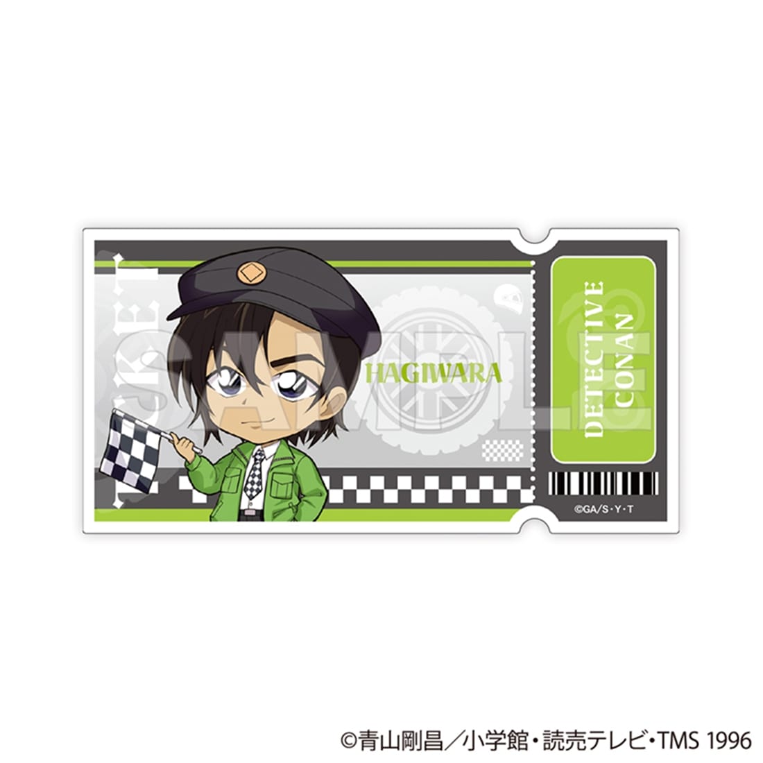 名探偵コナン トレーディングチケット風クリアカード チェッカーフラッグ① 【1BOX】