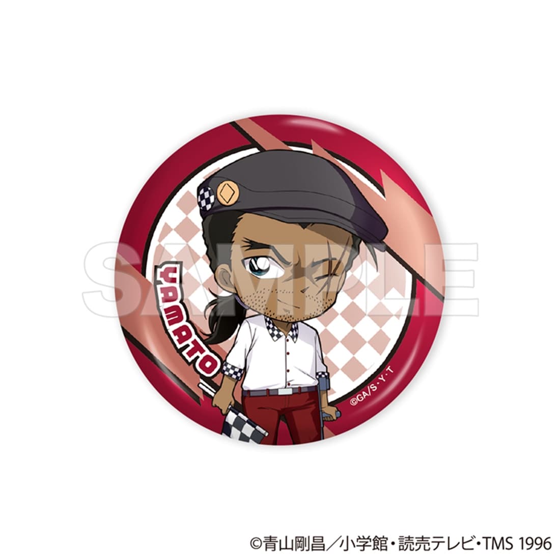 名探偵コナン トレーディング缶バッジ チェッカーフラッグ② 【1BOX】