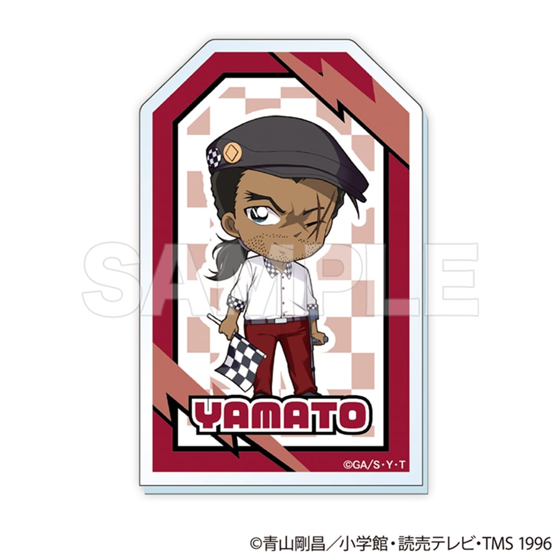 名探偵コナン トレーディングアクリルバッジスタンド チェッカーフラッグ② 【1BOX】