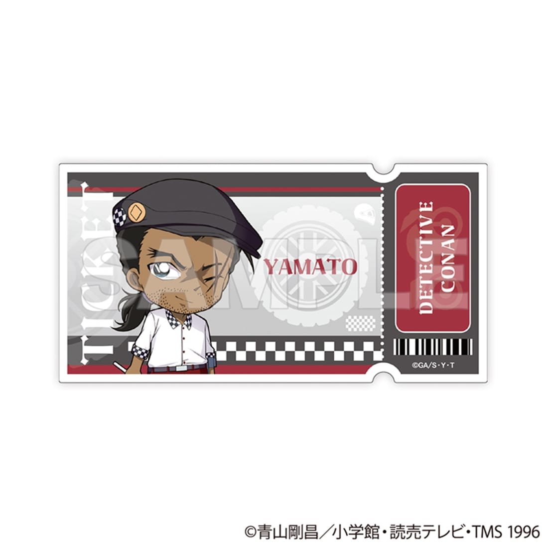 名探偵コナン トレーディングチケット風クリアカード チェッカーフラッグ② 【1BOX】