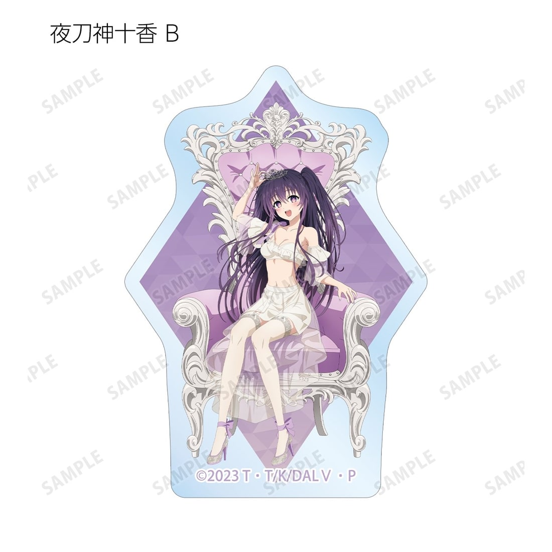 デート・ア・ライブV 描き下ろし プリンセス玉座ver. トレーディングクリアダイカットステッカー 【1BOX】