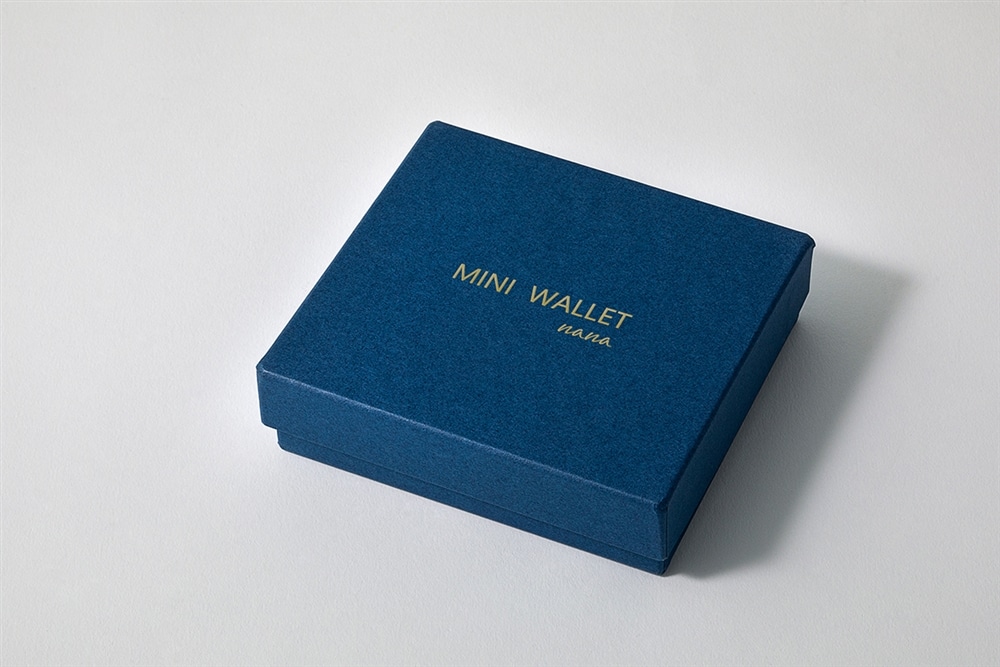 【新色】nana MINI WALLET  ネイビー×シルバー