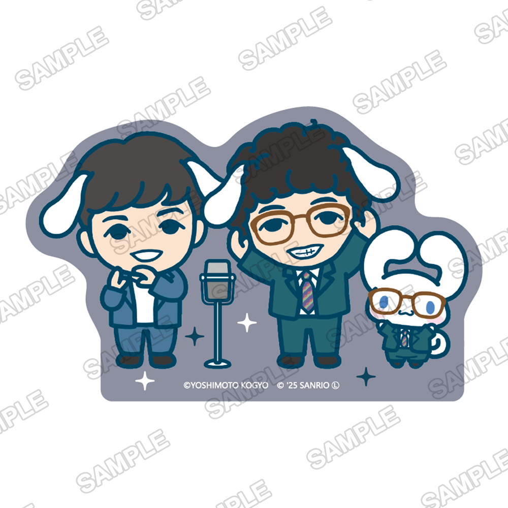 よしもと漫才劇場×シナモロール　トレーディングステッカー　Ver.デフォルメ