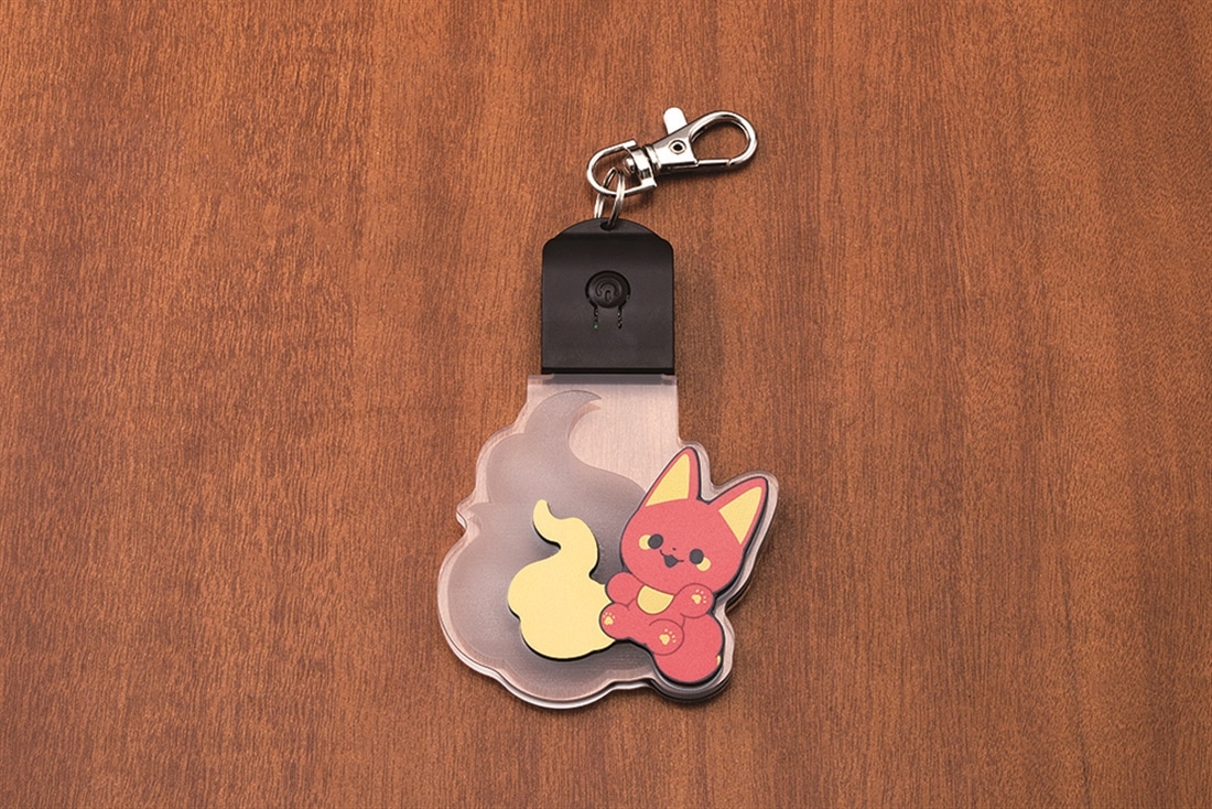 『かみさまキツネとサラリーマン』LED狐火キーホルダーシリーズ　ベニ