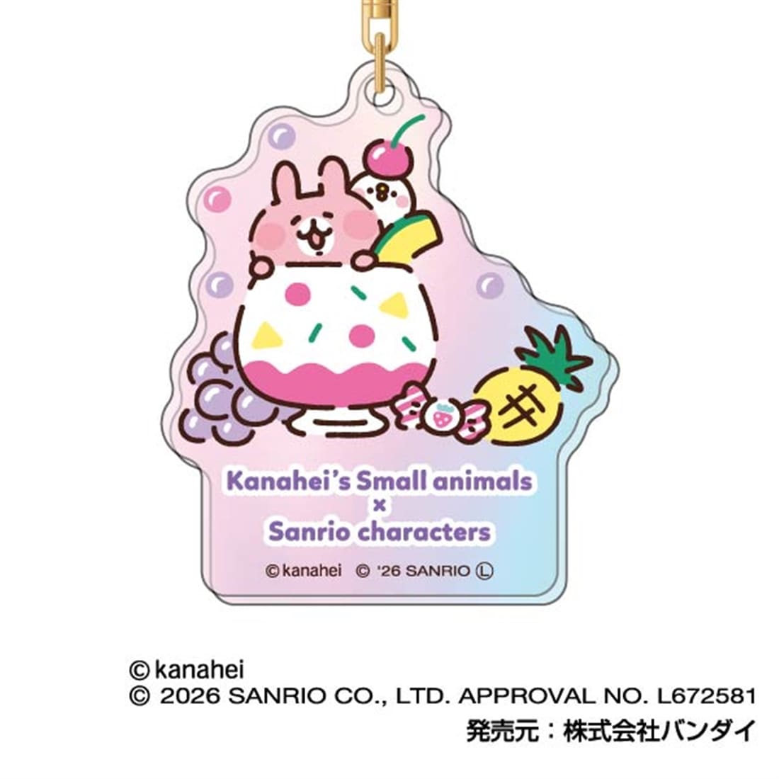 カナヘイの小動物×サンリオキャラクターズ オーロラアクリルキーホルダー 【1BOX】