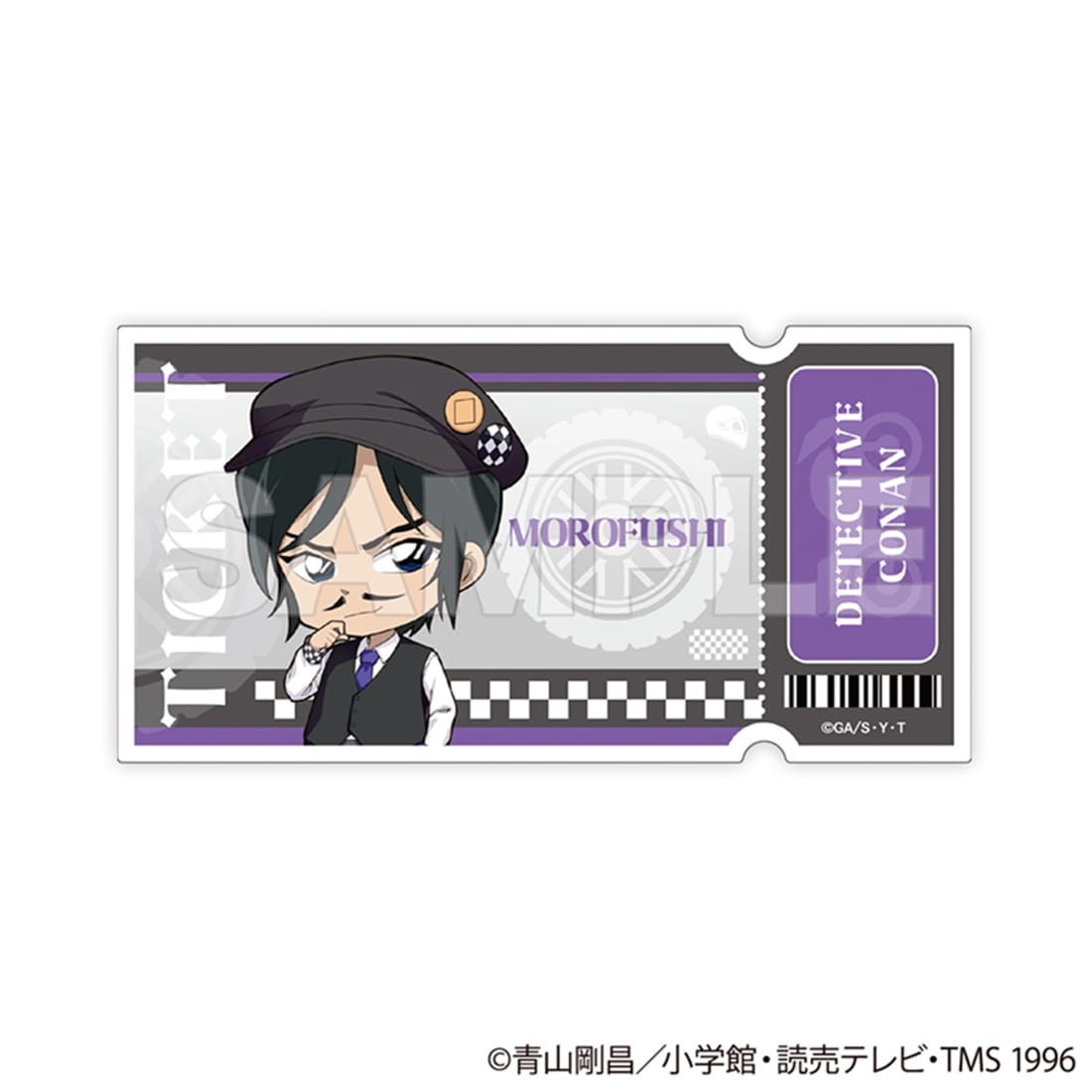 名探偵コナン トレーディングチケット風クリアカード チェッカーフラッグ② 【1BOX】