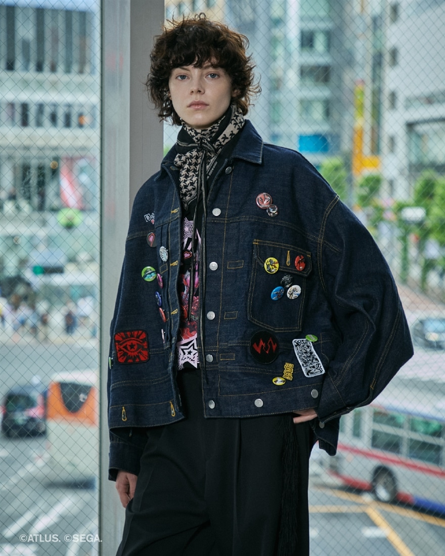 beautiful people×P5R double-end denim blouson indigo 36サイズ 36サイズ
