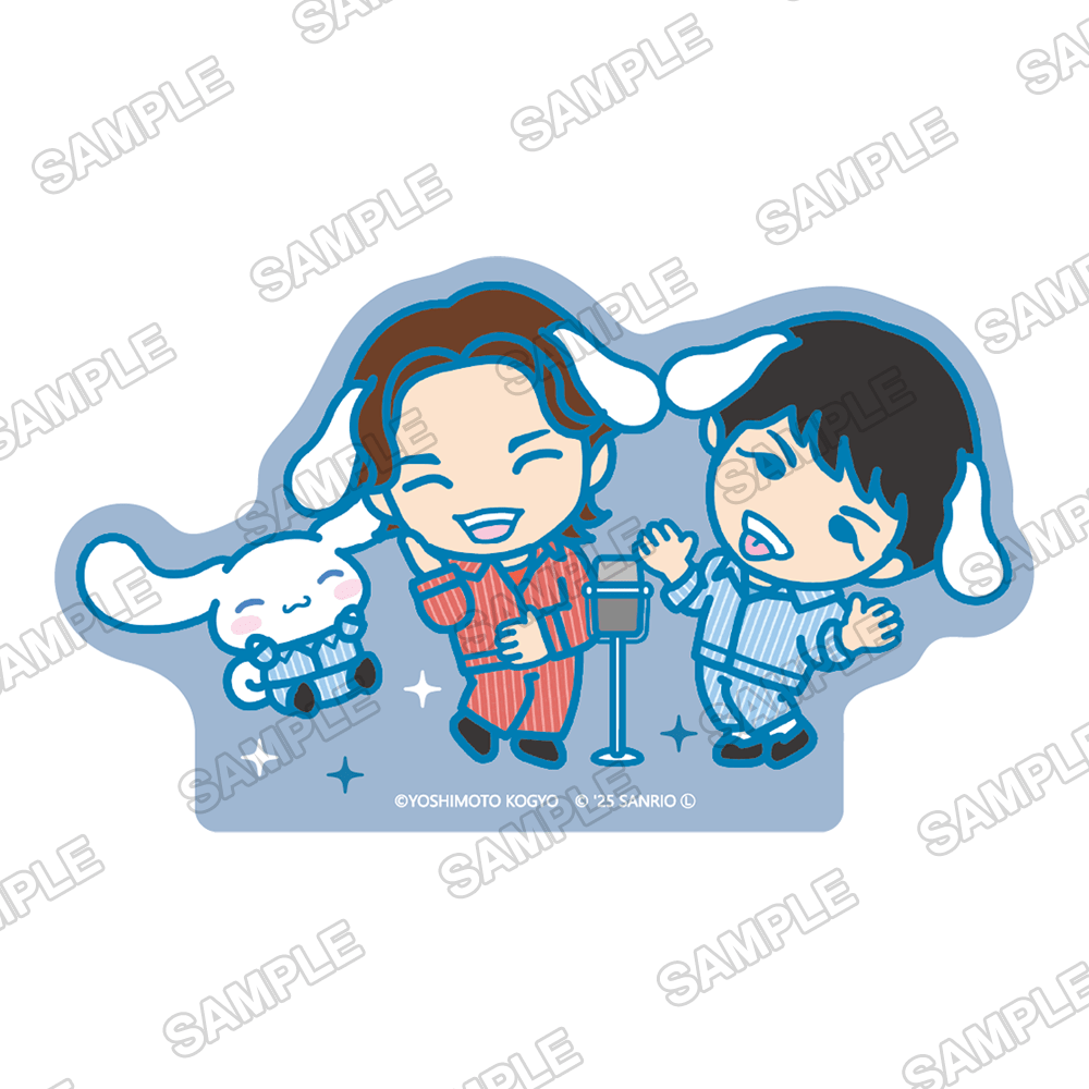 よしもと漫才劇場×シナモロール　トレーディングステッカー　Ver.デフォルメ