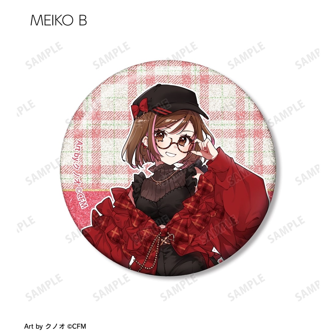 初音ミク 描き下ろし 私服ver. Art by クノオ トレーディンググリッター缶バッジ 【1BOX】