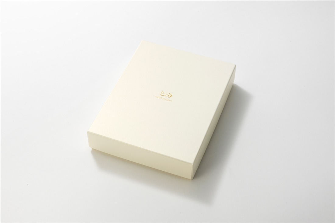 藤本さきこ　牛革手帳ブックカバー＆ブックマークセット【レッド×アイボリー】