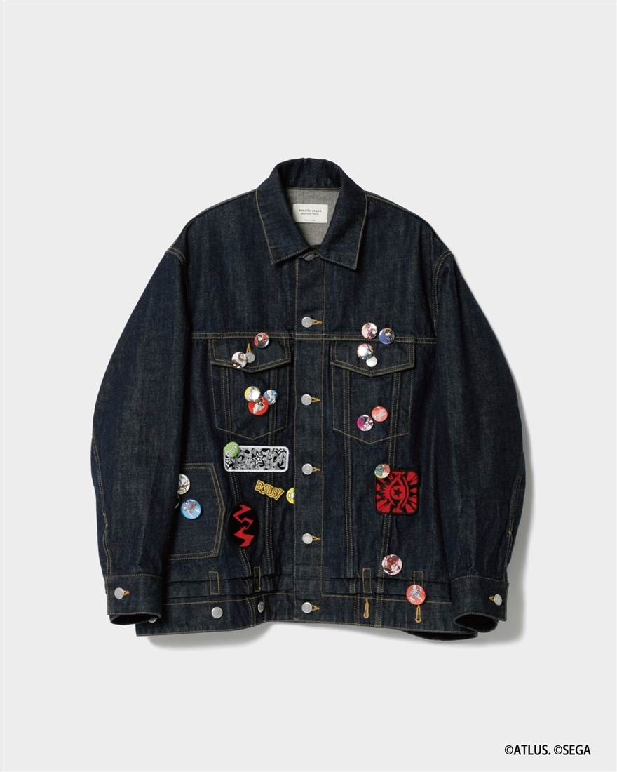 beautiful people×P5R double-end denim blouson indigo 36サイズ 36サイズ
