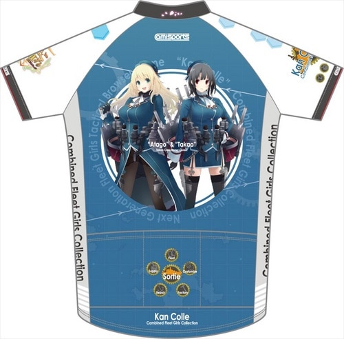 艦これ 重巡洋艦 高雄&愛宕 サイクルジャージ 半袖S 艦隊これくしょん 高雄&愛宕 サイクルジャージ 半袖 S