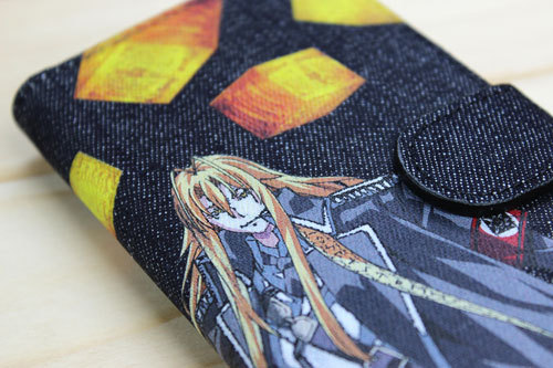 「Dies irae」手帳型デニムスマホケース ラインハルト ラインハルト