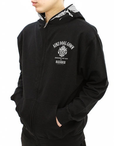 アインズ フルジップパーカー/BLACK-MオーバーロードII BLACK-M