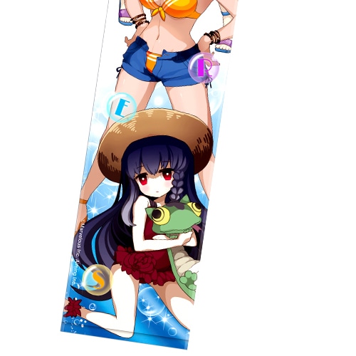 『剣と魔法のログレス いにしえの女神』マフラータオル1(ルルハ&ニーア&ヒナ　水着ver.)