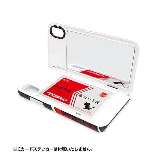 ペルソナ5 多機能iPhoneケース【ICカード入れ・鏡付き】(モルガナ)(対象機種:iPhone 6/6s/7/8) iPhone 6/6s/7/8