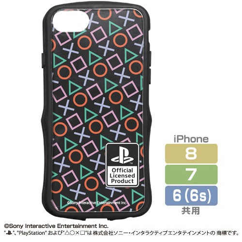 TPUバンパー iPhoneケース [6・7・8共用] “PlayStation”Shapes [6・7・8共用]Shapes