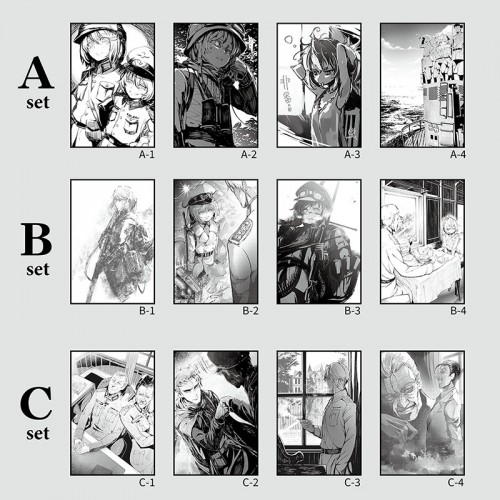 「篠月しのぶ 幼女戦記 十一番目の女神展」ポストカードセット B ポストカードセット B