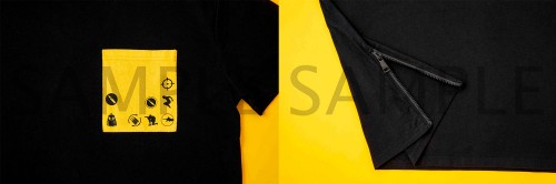 荒野行動 ポケット付サイドジップビッグシルエットTシャツ