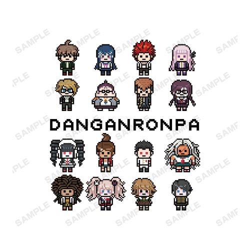 ダンガンロンパ ドット絵モチーフTシャツ ver.Aレディースサイズ/XXL サイズ/XXL