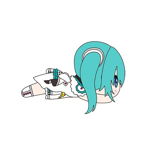 プロジェクトセカイ カラフルステージ！ feat. 初音ミク　寝そべり　ぬいぐるみ“ステージのセカイの初音ミク”(S) ステージのセカイの初音ミク