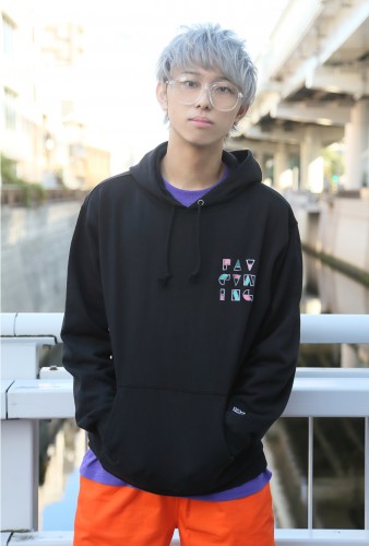FAV gaming BLOCK Embroidery Hoodie BlackM size Mサイズ