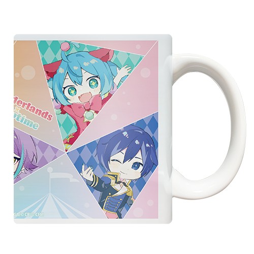 『プロジェクトセカイ カラフルステージ！ feat. 初音ミク』マグカップワンダーランズ×ショウタイム Art by おむたつ ワンダーランズ×ショウタイム Art by おむたつ