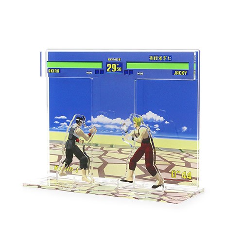 バーチャファイター ゲーム画面 アクリルジオラマ アクリルジオラマ