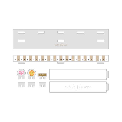 【オトメイト×ビーズログ】「with flower」アクリルスタンド万年カレンダー※2025年11月中旬出荷分