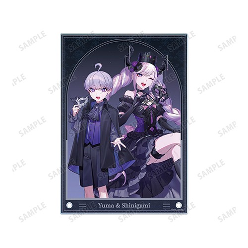 本田ロアロさんイラスト ユーマ&死に神ちゃん 仮面舞踏会ver. A5アクリルパネル【超探偵事件簿 レインコード】 ユーマ&死に神ちゃん
