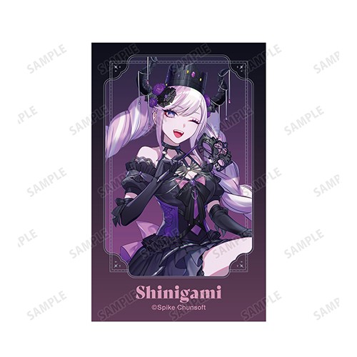 本田ロアロさんイラスト 死に神ちゃん 仮面舞踏会ver. インスタントカメラ風イラストカード2枚セット【超探偵事件簿 レインコード】 死に神ちゃん