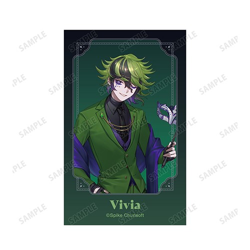 本田ロアロさんイラスト ヴィヴィア　トワイライト 仮面舞踏会ver. インスタントカメラ風イラストカード2枚セット【超探偵事件簿 レインコード】 ※2025年11月中旬出荷分 ヴィヴィア　トワイライト