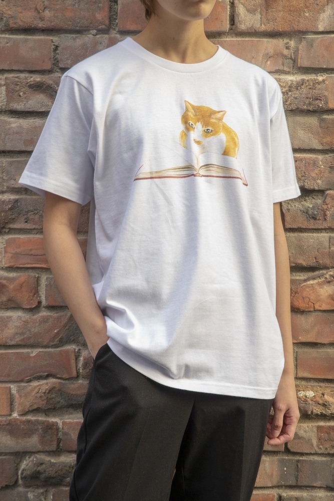 メンタリストDaiGo　猫Tシャツ　白　ぬこさま　M