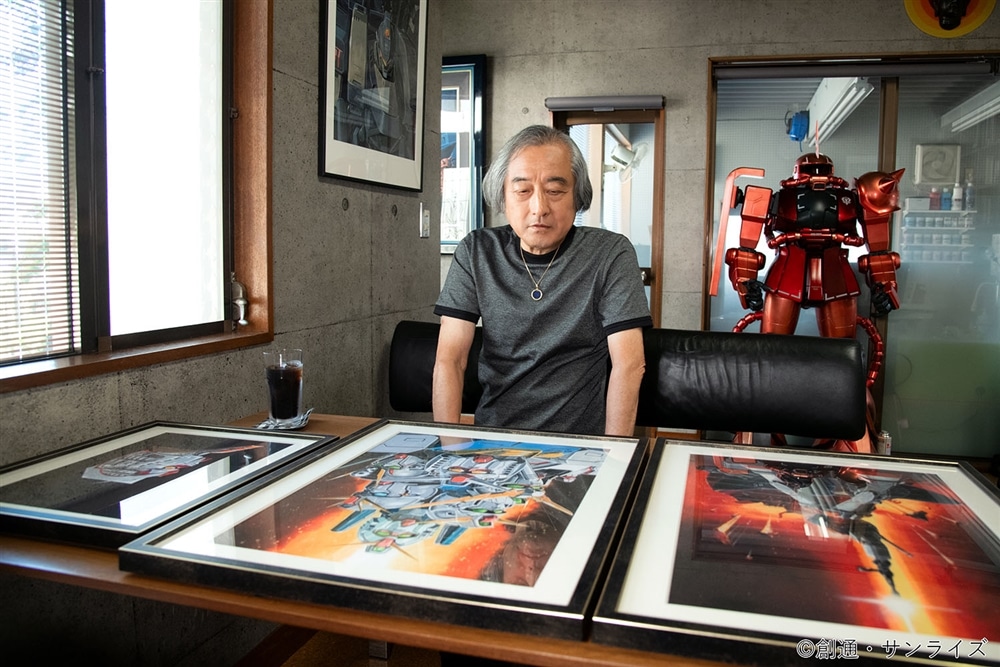 大河原邦男画業50周年企画　複製原画　B4額装入り　ガンダム集合