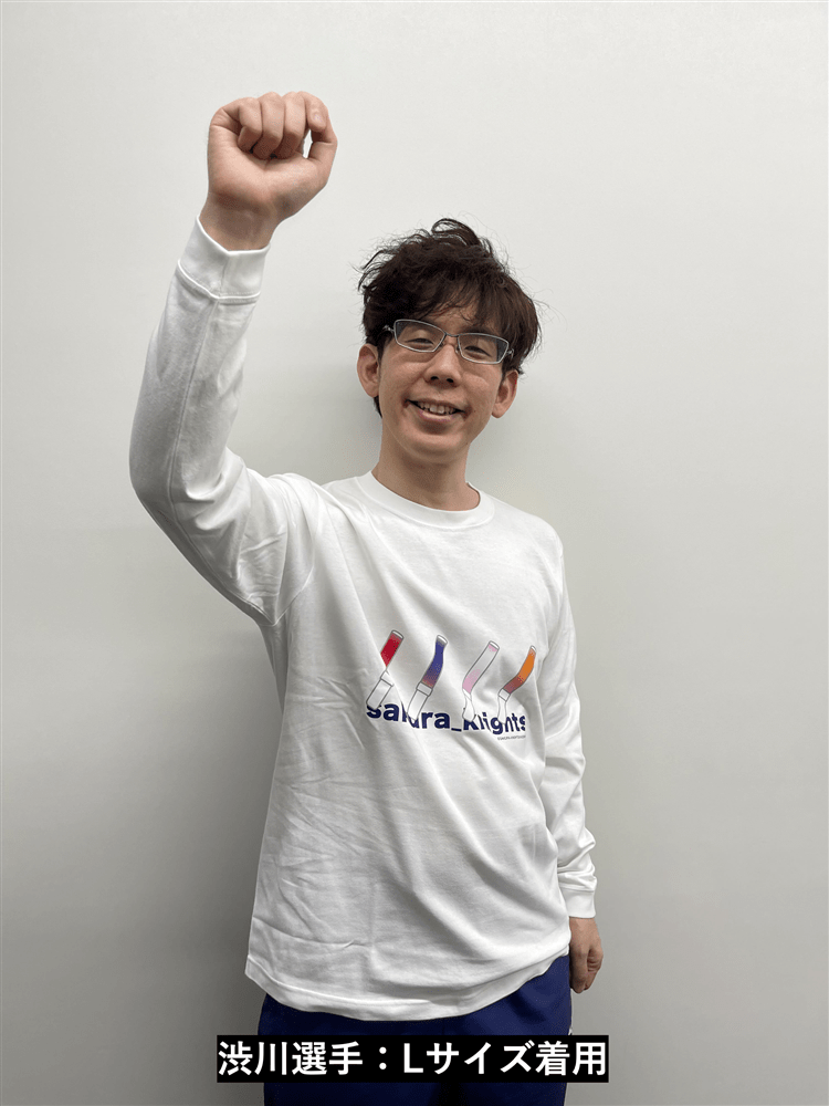 サクラブレード ロングTシャツ ホワイト/Sサイズ