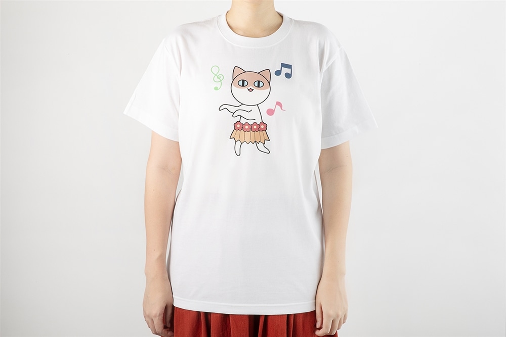 『ほむら先生はたぶんモテない』シリーズ完結記念　ダサTシャツ　フラ猫　Sサイズ