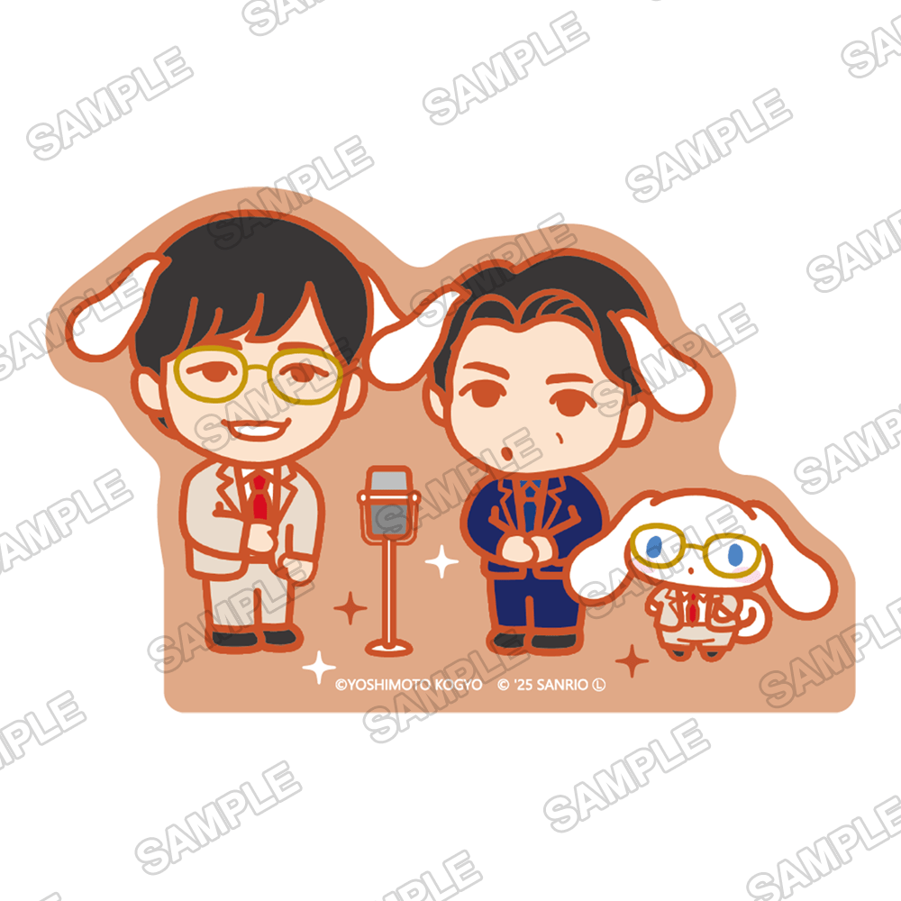 よしもと漫才劇場×シナモロール　トレーディングステッカー　Ver.デフォルメ